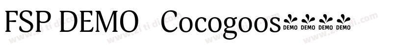 FSP DEMO   Cocogoos字体转换